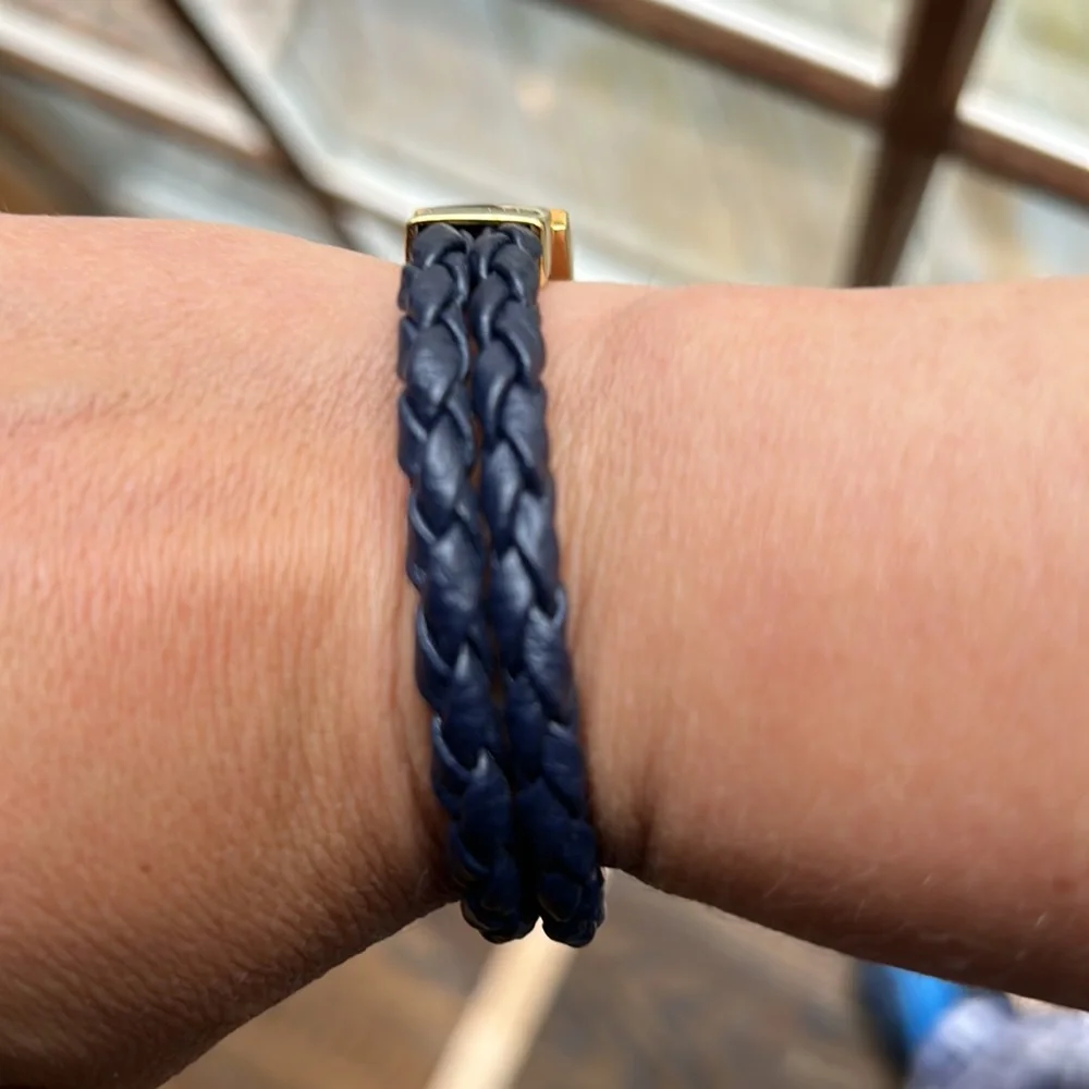 Lia Sophia Blue and Gold Wrap Beacelet - Picture 2 of 5